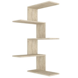 Hanah Home Estantería de Pared de Travertino, Tablero de Partículas Recubierto de Melamina, 51.5cm Ancho x 109cm Alto x 29.6cm Profundidad